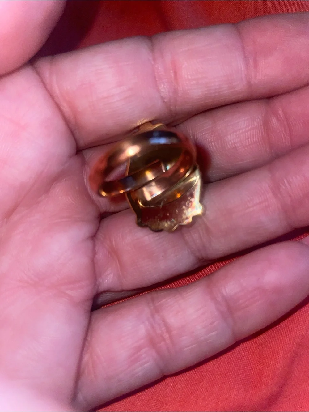 Womens new adjustable copper ring